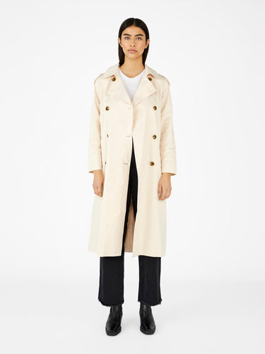 Clara Trenchcoat - Sandshell - Object - White