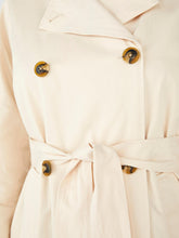 Carregar imagem no visualizador da galeria, Clara Trenchcoat - Sandshell - Object - White 3
