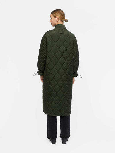 Line Quilted Coat - Duffel Bag - Object - Green 5