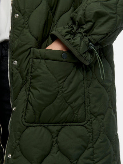 Line Quilted Coat - Duffel Bag - Object - Green 2