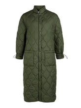 Carregar imagem no visualizador da galeria, Line Quilted Coat - Duffel Bag - Object - Green 6
