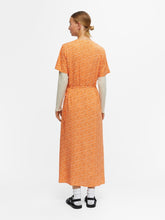 Cargar imagen en el visor de la galería, Ema Elise Wrap Dress - Autumn Sunset - Object - Orange 5
