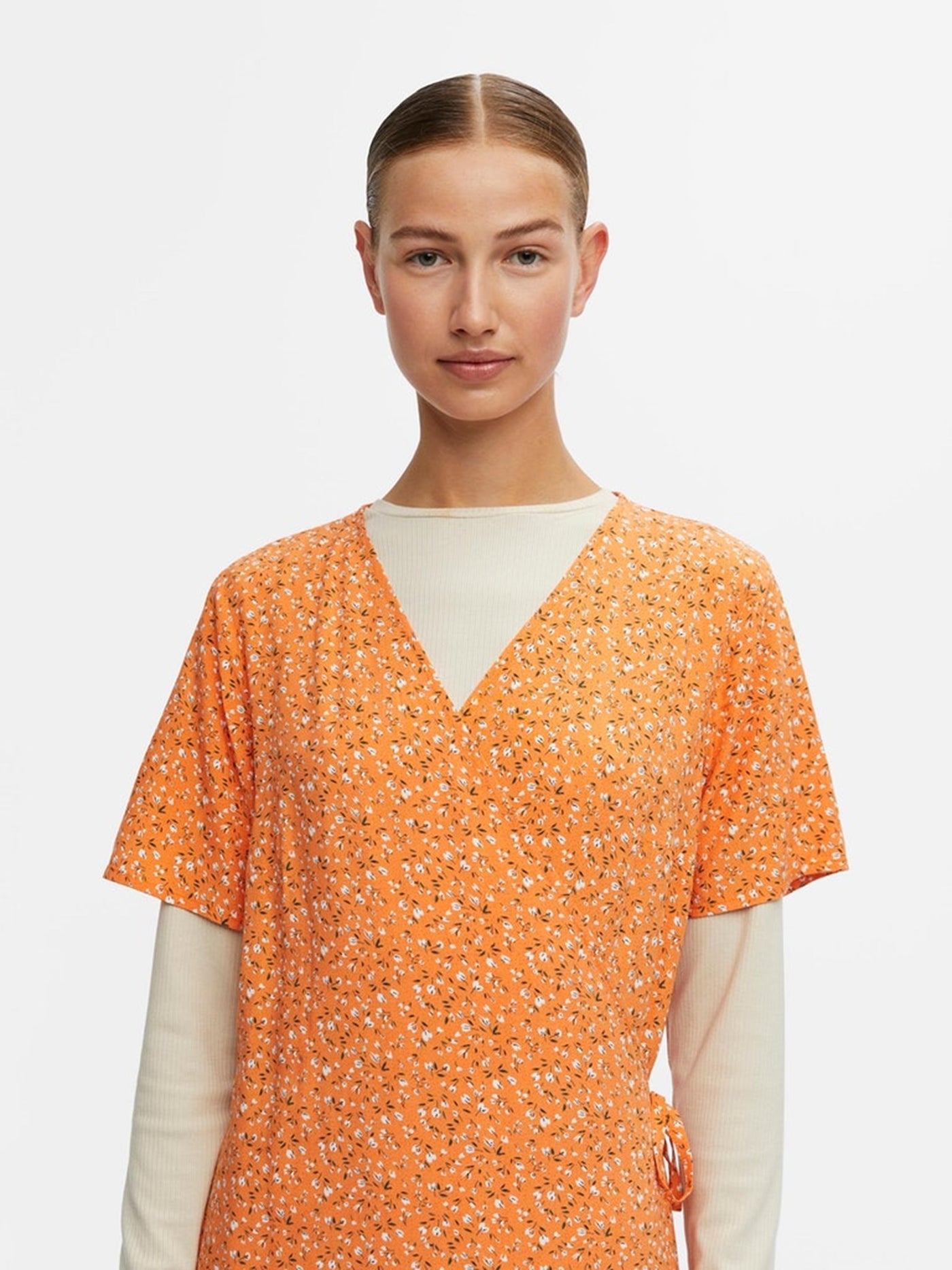 Ema Elise Wrap Dress - Autumn Sunset - Object - Orange 3