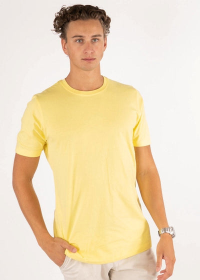 Organic Basic T-shirt - Light Yellow - TeeShoppen - Yellow