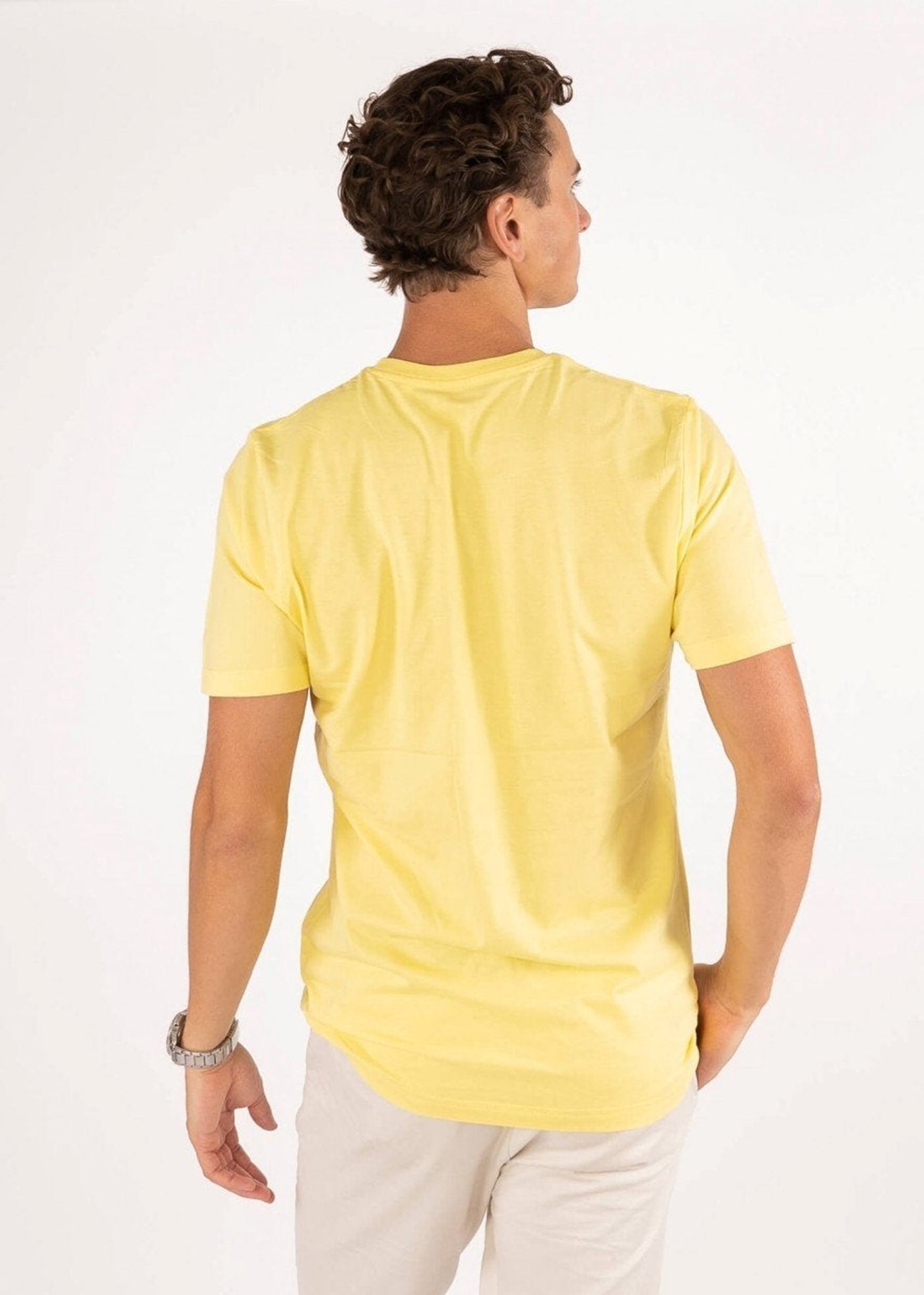 Organic Basic T-shirt - Light Yellow - TeeShoppen - Yellow 4