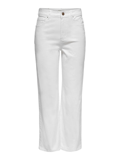 Wide high-waist jeans - White - ONLY - White 8