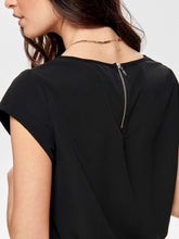 Load image into Gallery viewer, Loose top with short sleeves - Black - ONLY - Black 3
