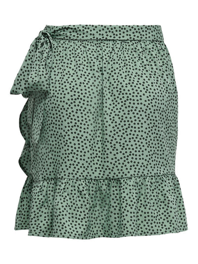 Olivia Wrap Skirt - Chinois Green - ONLY - Green 7