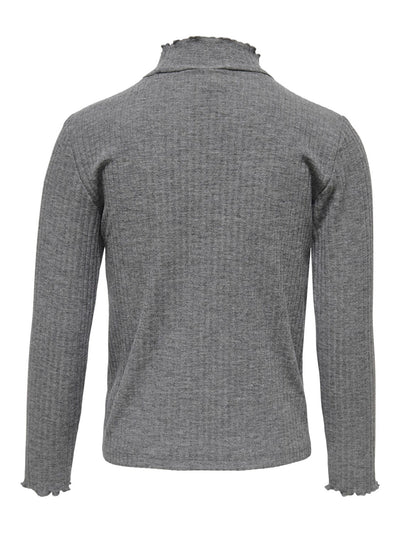 Nella long-sleeved sweater - Medium Gray Melange - Kids Only - Grey 2