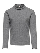 Load image into Gallery viewer, Nella long-sleeved sweater - Medium Gray Melange - Kids Only - Grey
