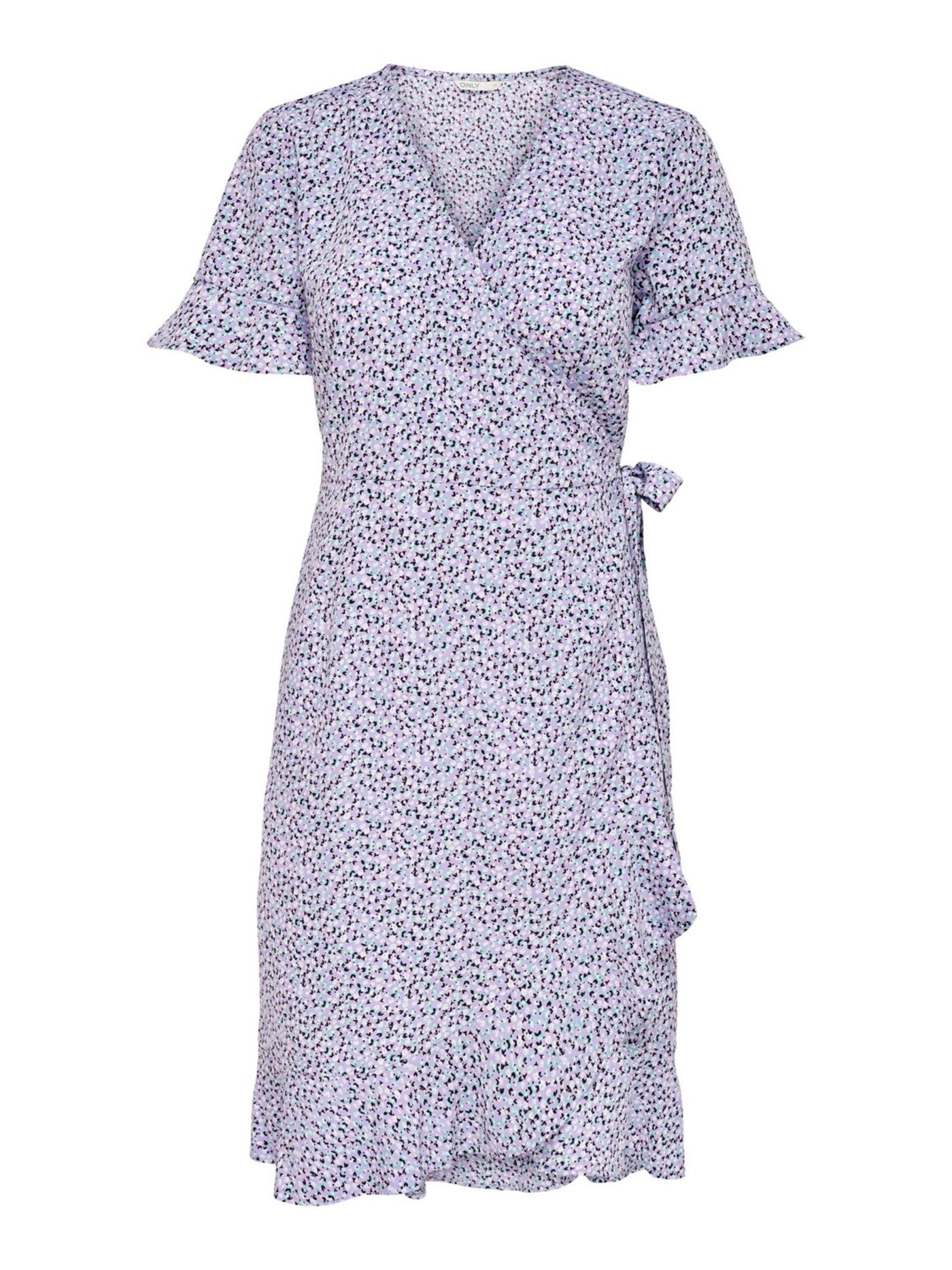 Olivia Wrap Dress - Chinese Violet - ONLY - Purple 7