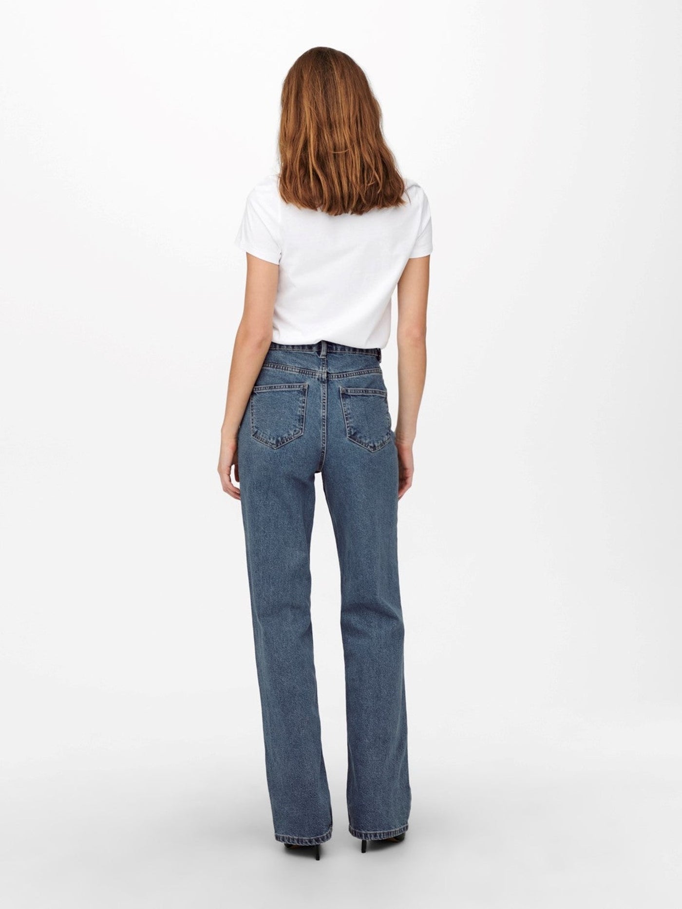 Camille Wide Leg Jeans - Blue Denim - ONLY - Blue 5