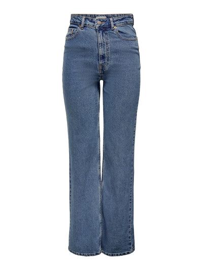 Camille Wide Leg Jeans - Blue Denim - ONLY - Blue 2