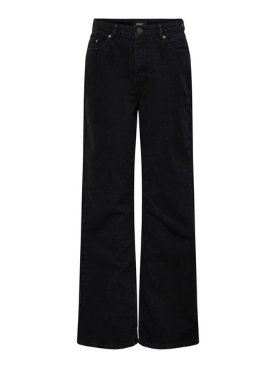 Camille Wide Leg Jeans - Black Denim - ONLY - Black 2