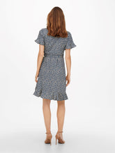 Load image into Gallery viewer, Olivia Wrap Dress - Blue Mirage - ONLY - Blue 6
