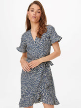 Load image into Gallery viewer, Olivia Wrap Dress - Blue Mirage - ONLY - Blue 3
