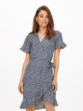 Load image into Gallery viewer, Olivia Wrap Dress - Blue Mirage - ONLY - Blue 5
