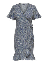 Load image into Gallery viewer, Olivia Wrap Dress - Blue Mirage - ONLY - Blue 7
