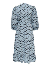 Load image into Gallery viewer, Olivia 3/4 Wrap Midi Dress - Blue Fog - ONLY - Blue 8
