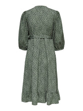 Load image into Gallery viewer, Olivia 3/4 Wrap Midi Dress - Balsam Green - ONLY - Green 8
