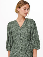 Load image into Gallery viewer, Olivia 3/4 Wrap Midi Dress - Balsam Green - ONLY - Green 3
