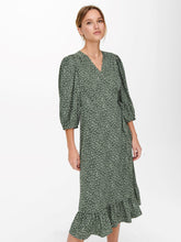 Load image into Gallery viewer, Olivia 3/4 Wrap Midi Dress - Balsam Green - ONLY - Green 4
