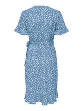 Load image into Gallery viewer, Olivia Wrap Dress - Allure - ONLY - Blue 7
