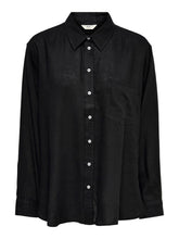 Carregar imagem no visualizador da galeria, Tokyo Linen Shirt - Black - ONLY - Black
