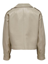 Carregar imagem no visualizador da galeria, Smokey Faux Leather Jacket - Crockery - ONLY - Khaki 8
