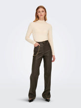 Load image into Gallery viewer, Camille-Idina High Waist Pants - Delicioso - ONLY - Brown 3
