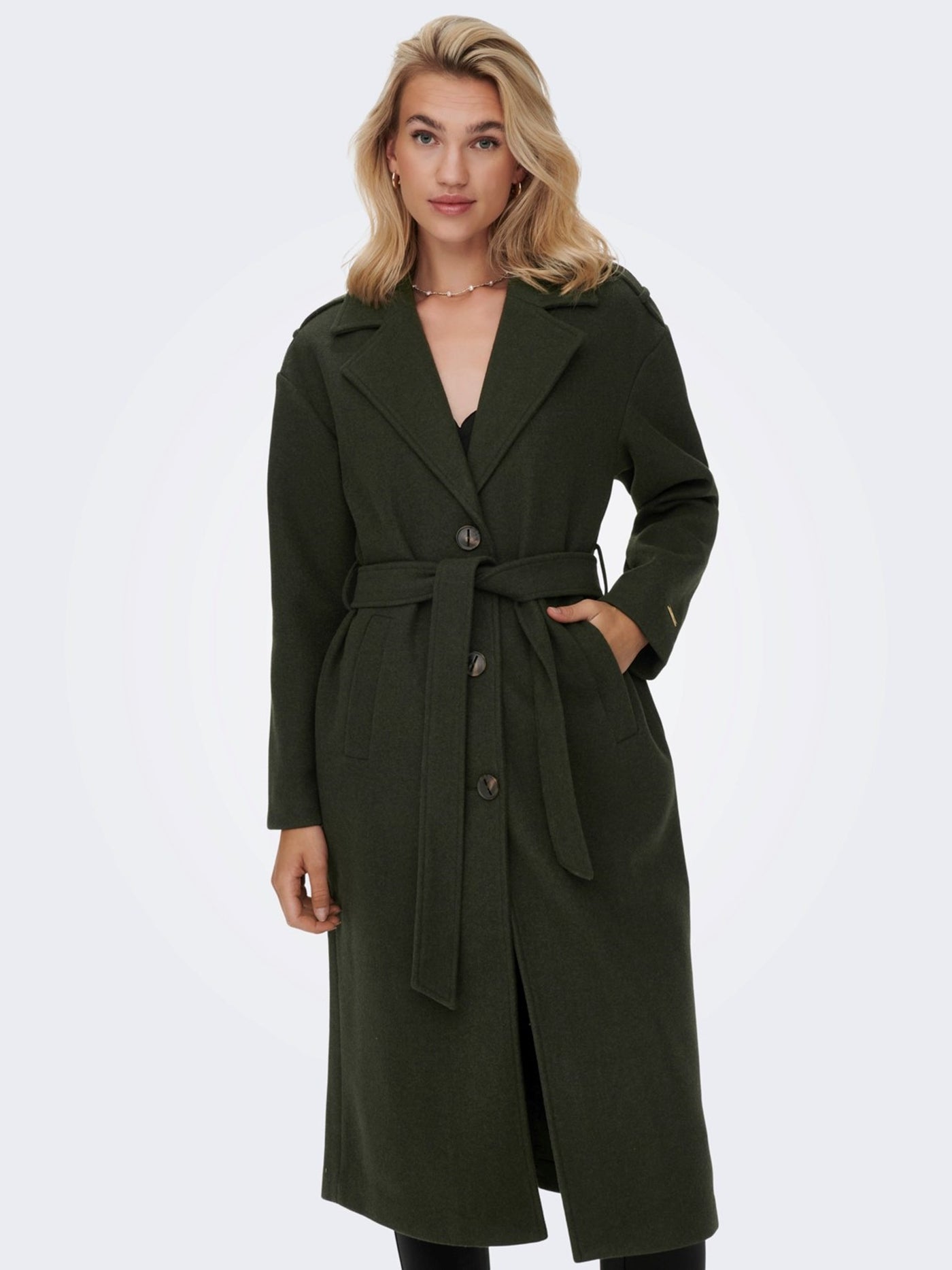 Emma Coat - Rosin - ONLY - Green 2