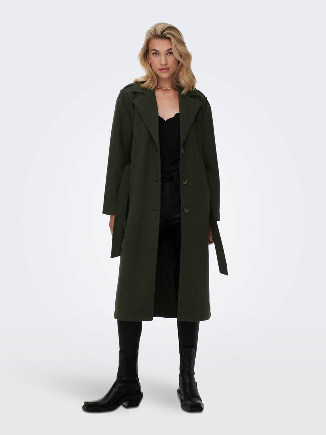 Emma Coat - Rosin - ONLY - Green