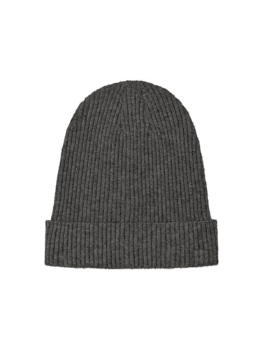 Zenna Beanie - Dark Grey Melange - ONLY - Grey