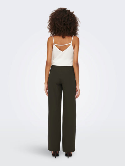 Lana-Berry Mid Straight Pants - Delicioso - ONLY - Brown 3