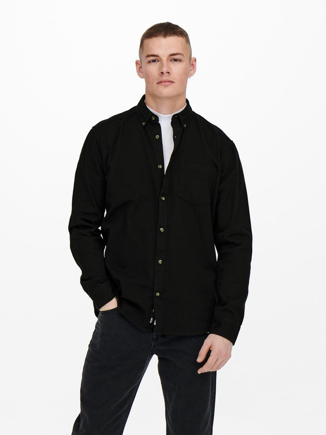 Bryce Shirt - Black - Only & Sons - Black