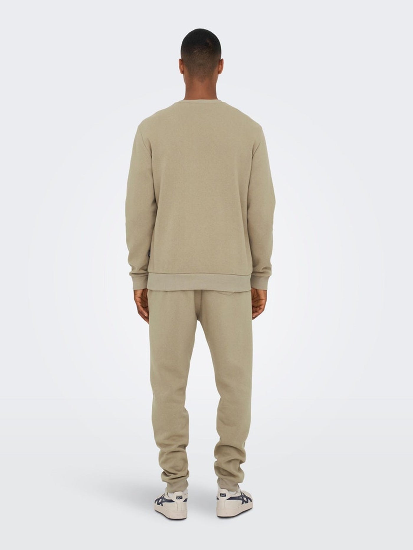 Classic Sweat Crewneck - Chinchilla - Only & Sons - Khaki 5