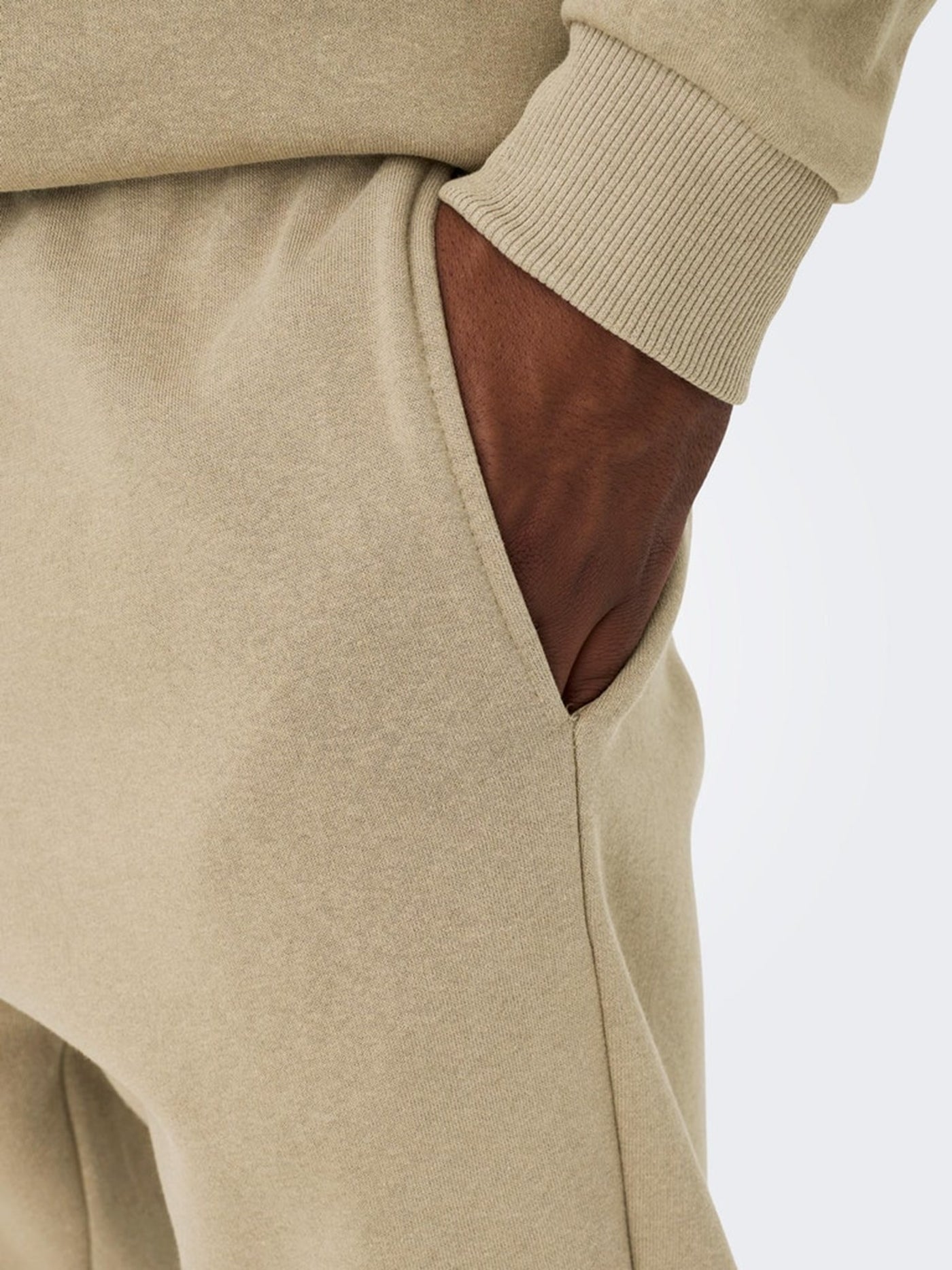 Classic Sweatpants - Chinchilla - Only & Sons - Khaki 2