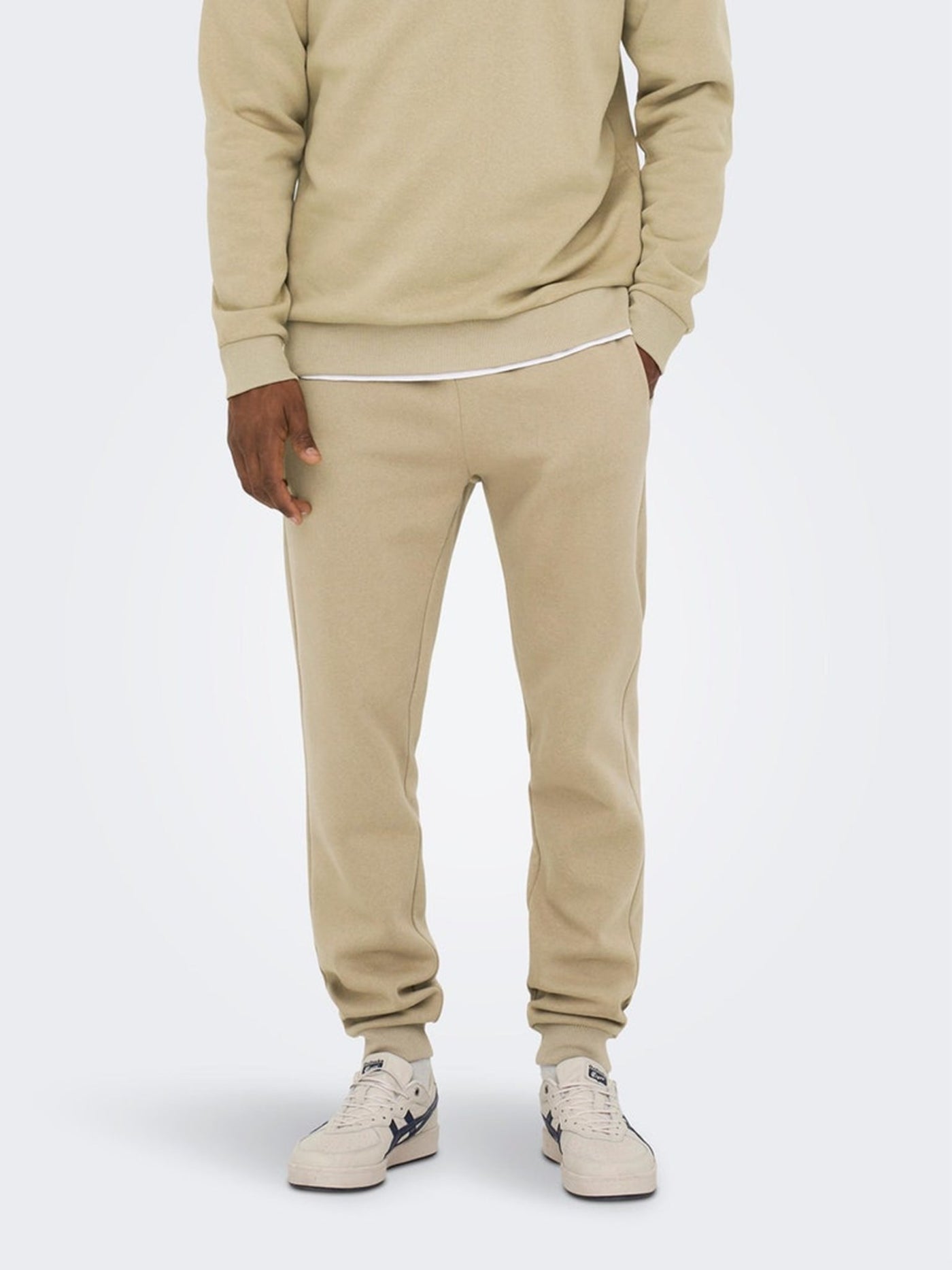 Classic Sweatpants - Chinchilla - Only & Sons - Khaki