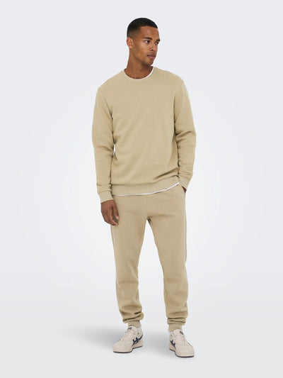 Classic Sweatpants - Chinchilla - Only & Sons - Khaki 4