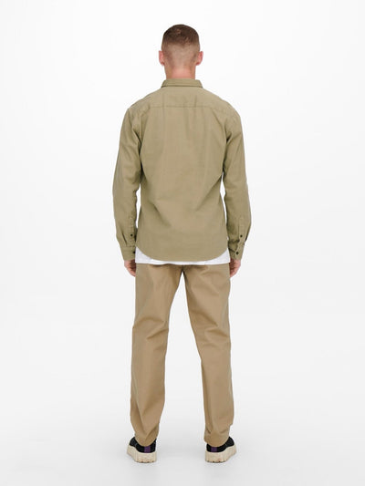 Bryce Shirt - Chinchilla - Only & Sons - Khaki 5