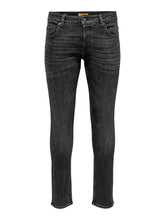 Charger l&#39;image dans la galerie, Loom Slim Black Jeans - Black - Only &amp; Sons - Black 6
