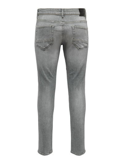 Loom Slim Grey Jeans - Grey - Only & Sons - Grey 7