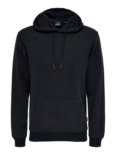 Classic Sweat Hoodie - Dark Navy - Only & Sons - Blue