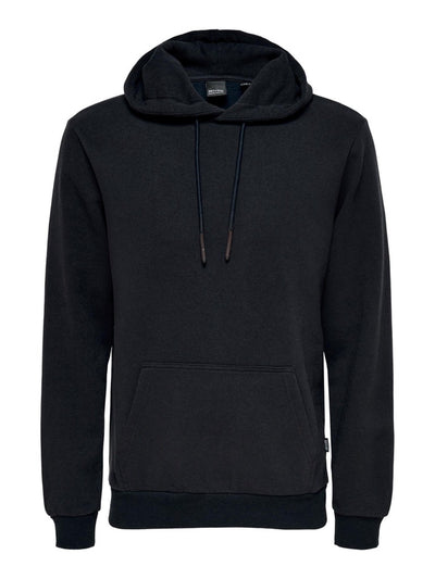 Classic Sweat Hoodie - Dark Navy - Only & Sons - Blue