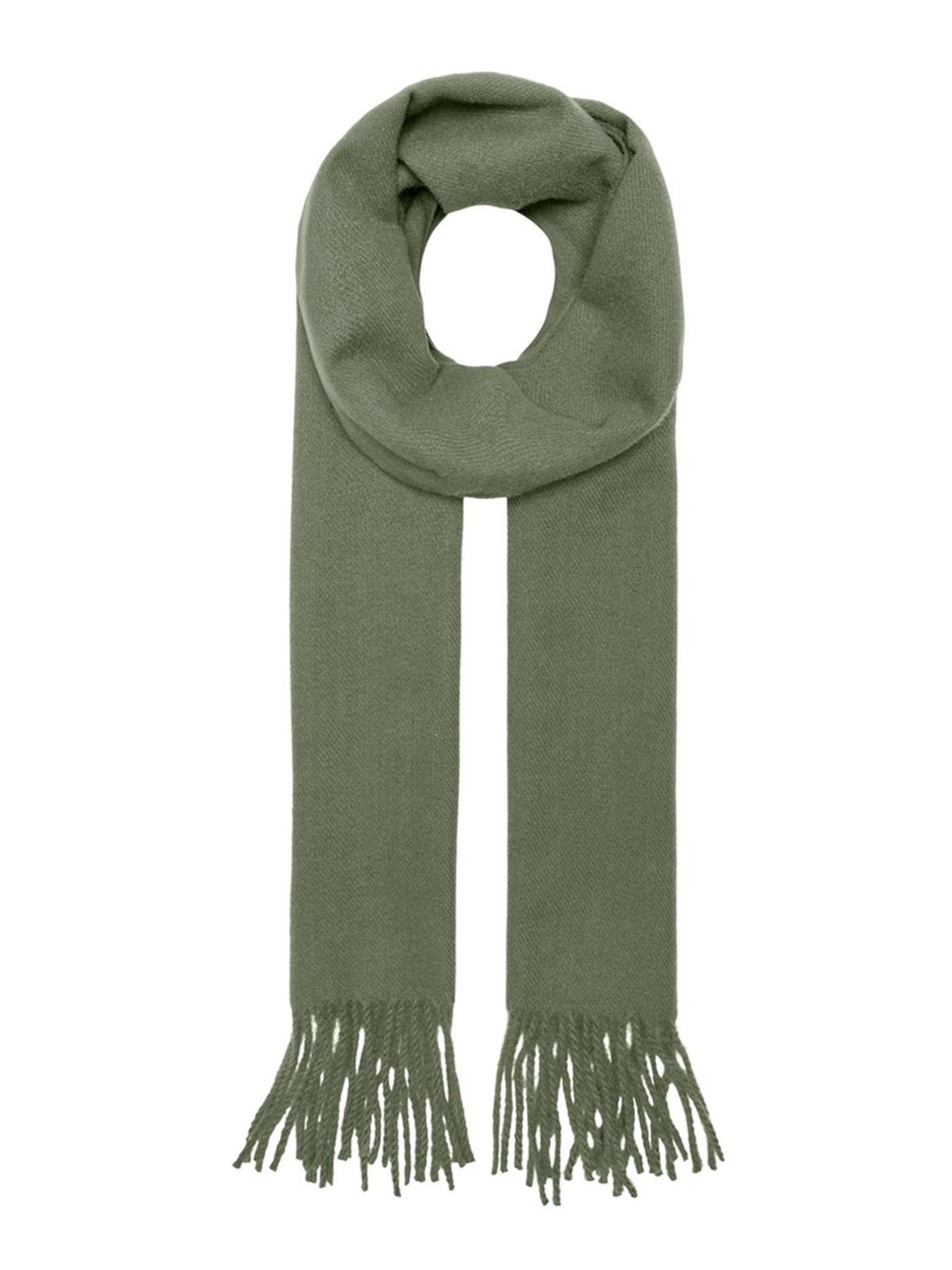 Carlo Wool Scarf - Olive Night - Only & Sons - Green