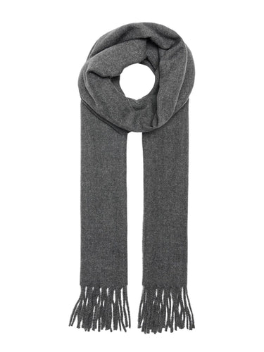 Carlo Wool Scarf - Dark Grey Melange - Only & Sons - Grey