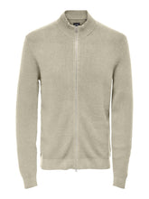 Load image into Gallery viewer, Phil Knit Cardigan - Silver Lining - Only &amp; Sons - Khaki
