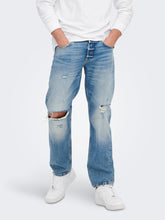 Charger l&#39;image dans la galerie, Edge Loose Jeans - Light Blue Denim - Only &amp; Sons - Blue
