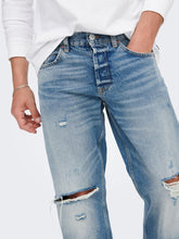 Charger l&#39;image dans la galerie, Edge Loose Jeans - Light Blue Denim - Only &amp; Sons - Blue 2
