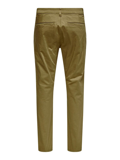 Will Life Regular Chino Pants - Kangaroo - Only & Sons - Green 6